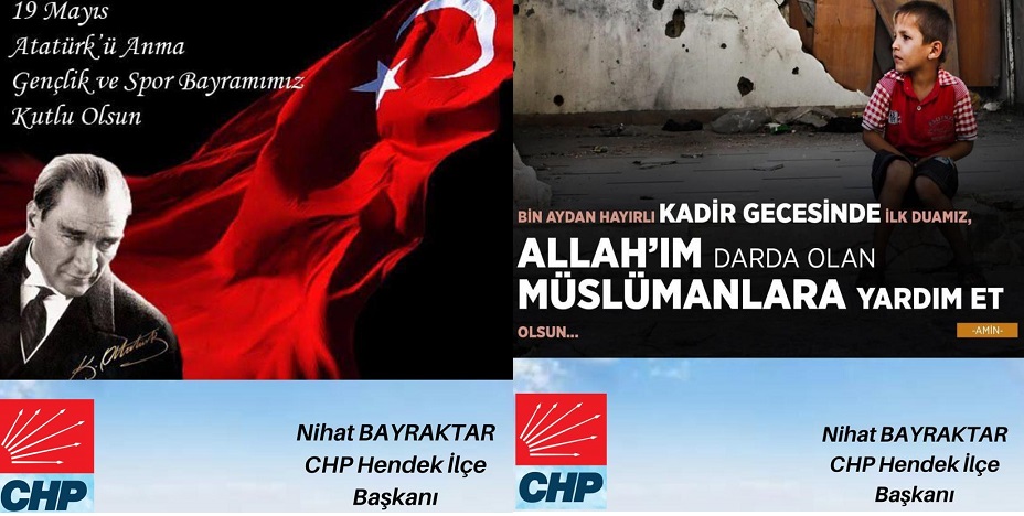 Bayraktar'dan 19 Mayıs ve Kadir Gecesi Mesajı