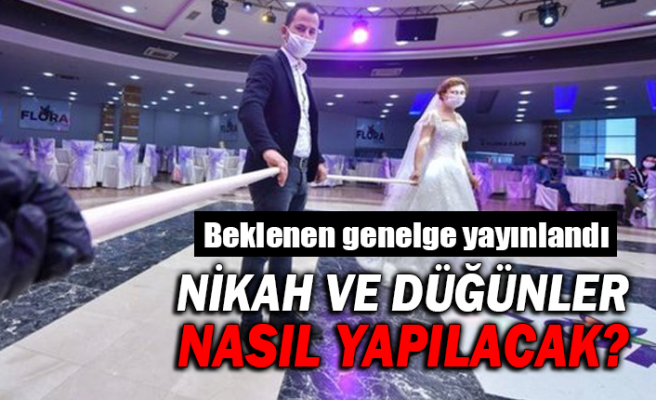 Düğünler böyle yapılacak