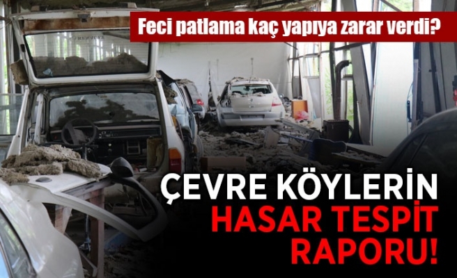 O patlamada hasar gören yapıların sayısı belli oldu