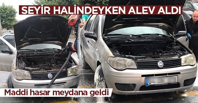 SEYİR HALİNDEYKEN ALEV ALDI