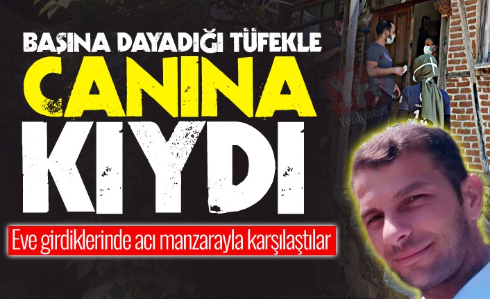 Başına Dayadığı Tüfekle Canına Kıydı