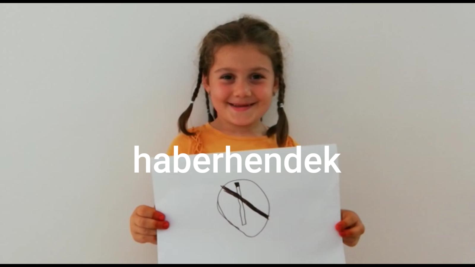 Minik Enise'den Dikkat Çeken Farkındalık