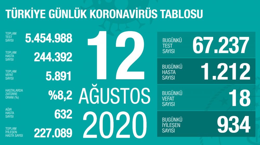 Bugünkü Vaka Sayısı ve Can Kaybı