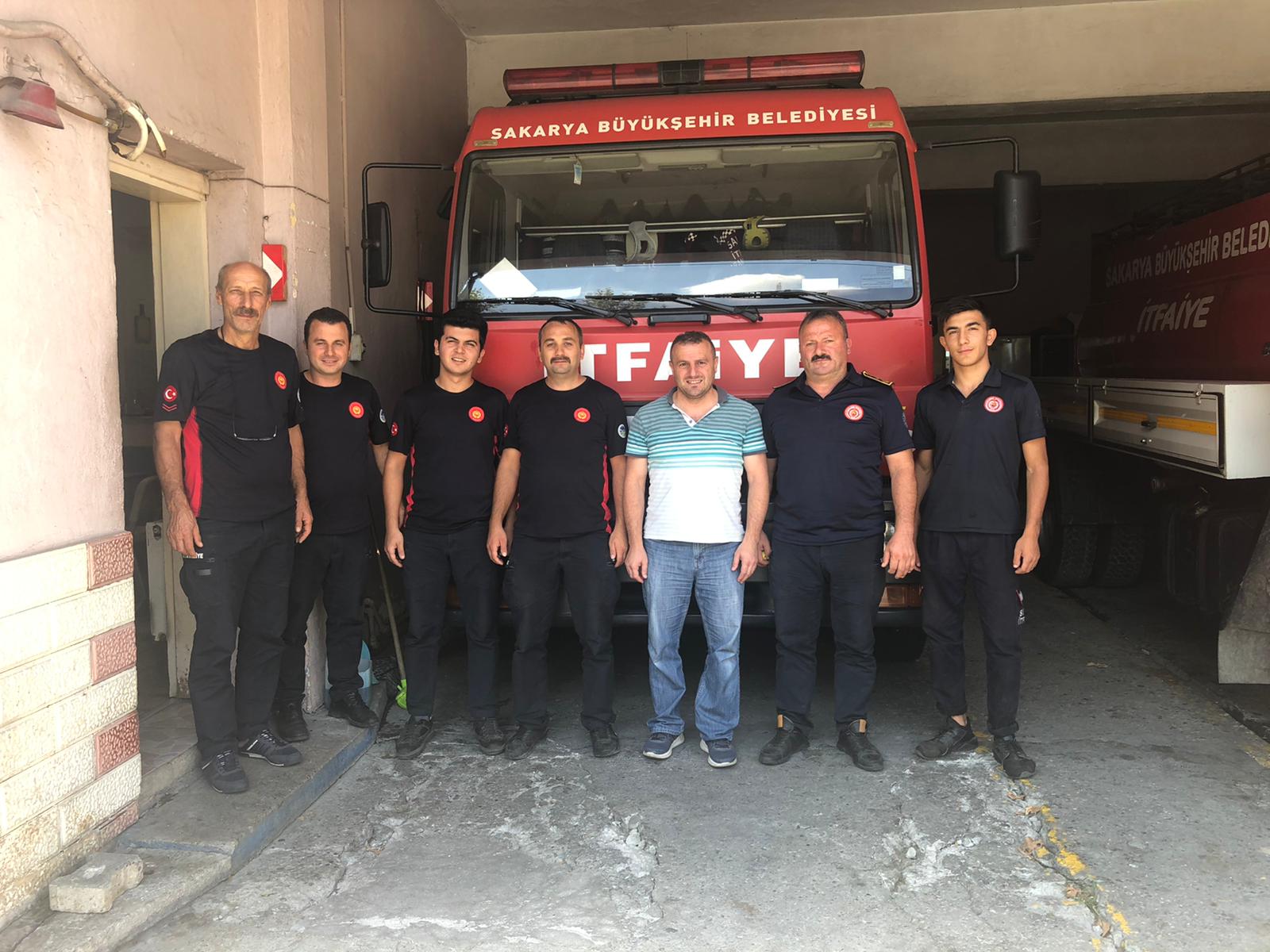 İtfaiye Ekiplerine Teşekkür'e Gitti