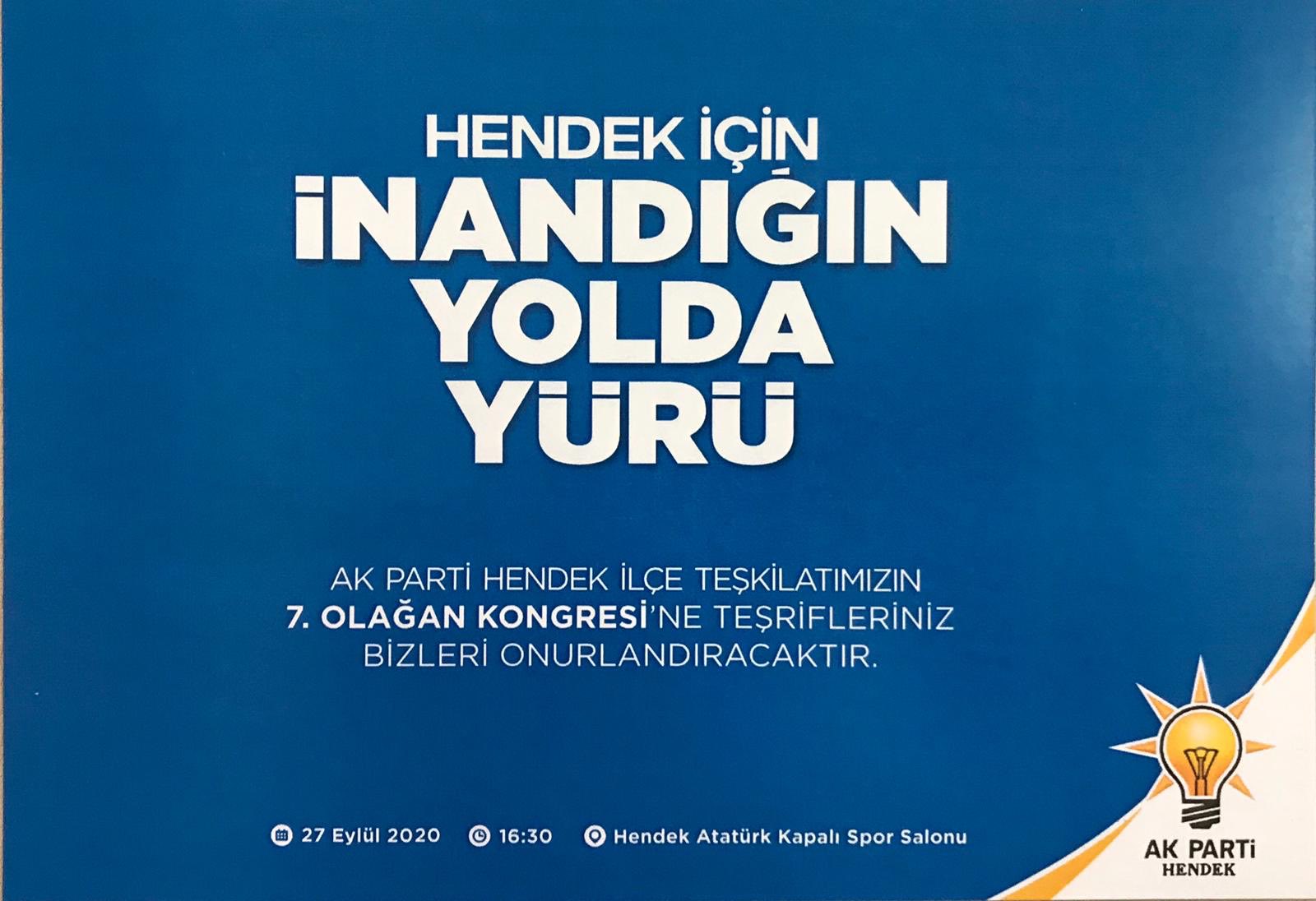 Ak Partide Kongre Hafta Sonu