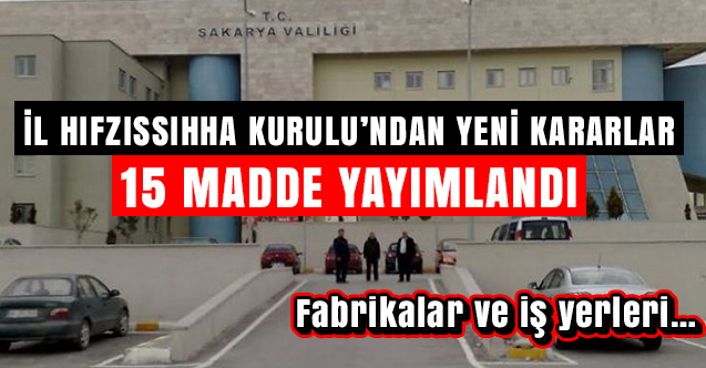 Fabrikalarda Vaka Sayıları Artınca Valilik Harekete Geçti