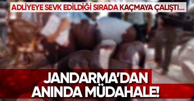 Adliyeye sevk edildiği sırada kaçan şahıs yakalandı