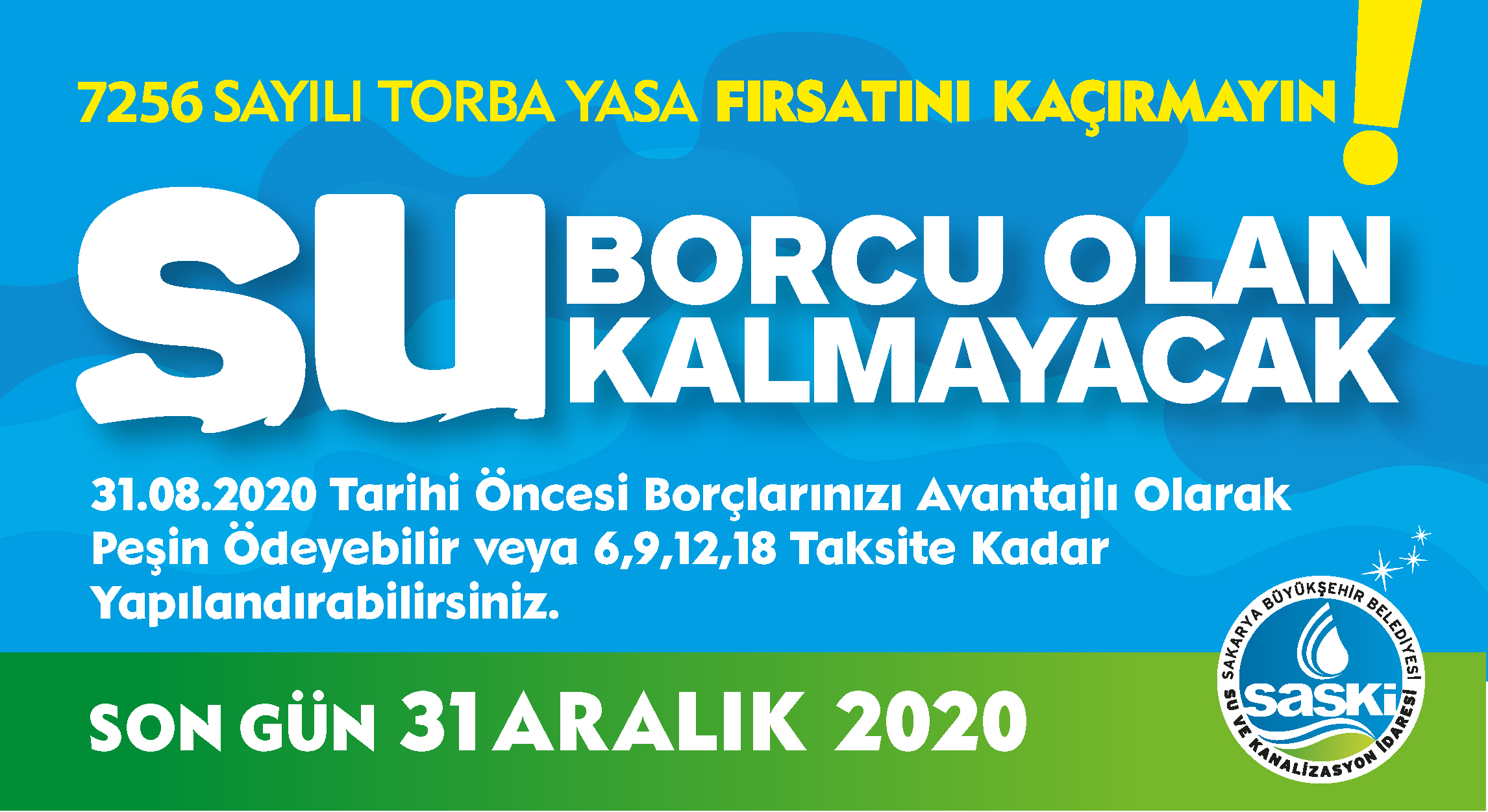 SASKİ’de su borçlarına yapılandırma fırsatı