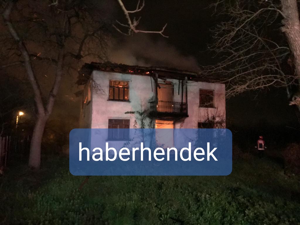 Hendek’te Yangın, Evde Kimse olmaması sevindirdi