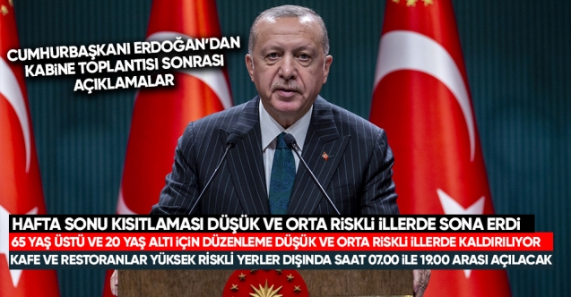 Cumhurbaşkanı Kabine Toplantısı Sonrası Açıklamalarda Bulundu