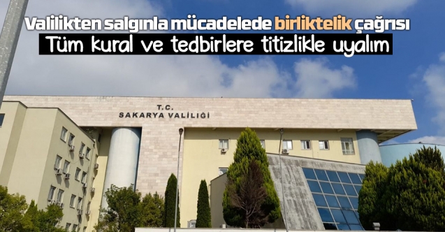 Valilikten Salgınla Mücadelede Birliktelik Çağrısı