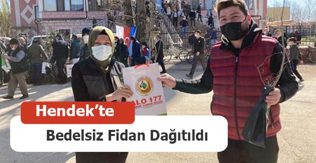 Hendek’te Fidan Dağıtıldı