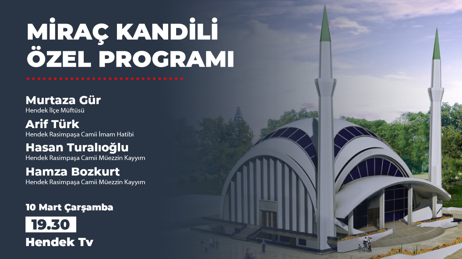 Miraç Kandiline Özel Program