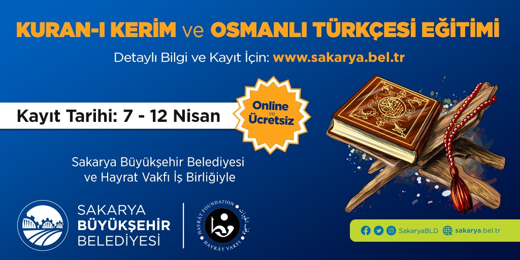 Kuran’ı Kerim Ve Osmanlı Türkçesi Eğitimleri Başlıyor