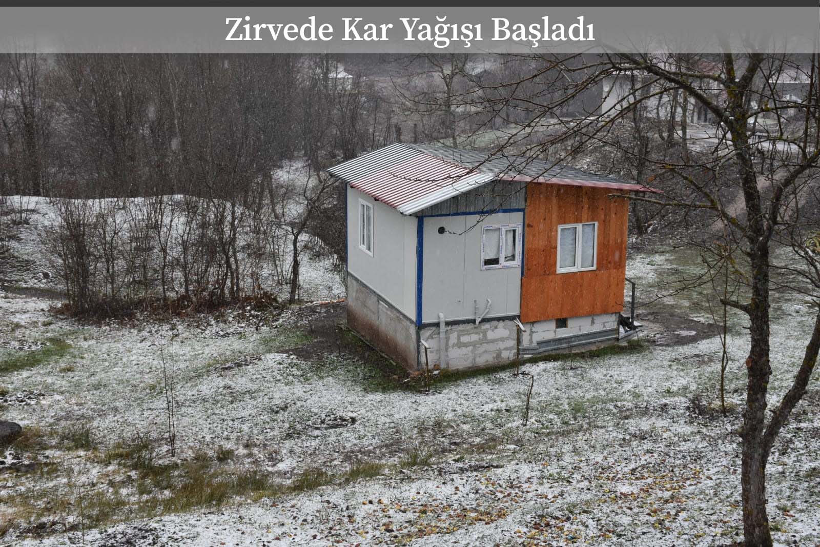Zirvede Kar Yağışı Başladı