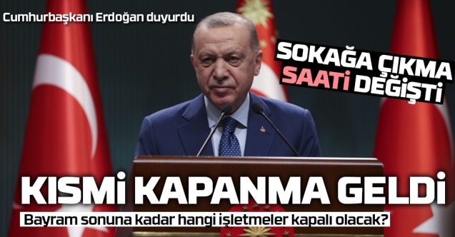 Ramazanın ilk iki haftasında kısmi kapanma