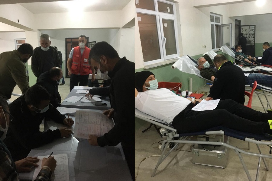 Kahraman Mahallesinden Kan Bağışına Destek