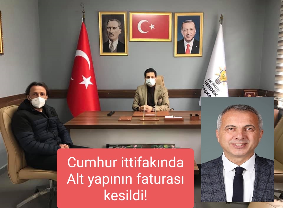 Cumhur ittifakında Alt yapının faturası kesildi!