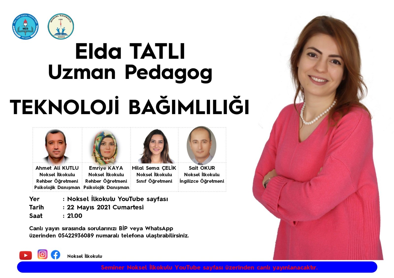 Hendek Noksel İlkokulunda Teknoloji Bağımlılığı Semineri