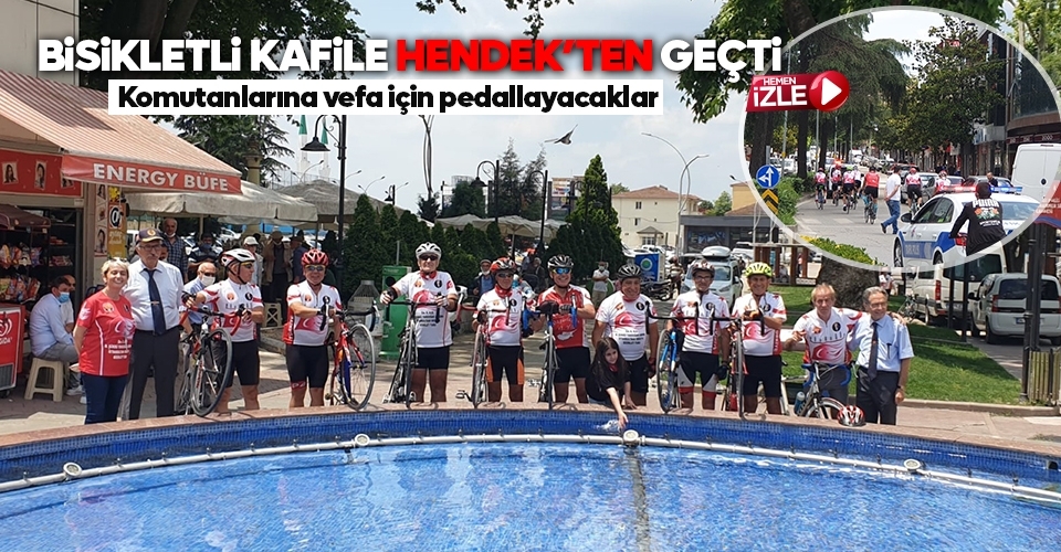 Bisikletli Kafile Hendek’te Mola Verdi