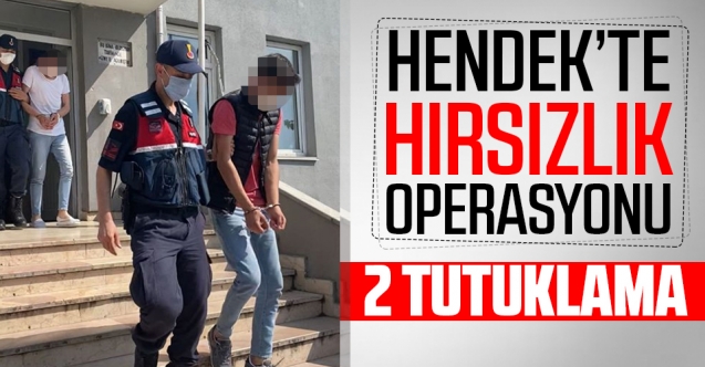 Hendek’te hırsızlık operasyonu, iki kişi Tutuklandı