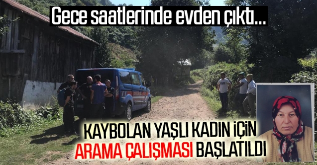 Kaybolan Kadını Arama Çalışması Başlatıldı