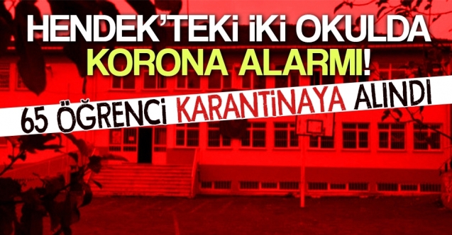 Hendek’te İki Okulda Korona Alarmı