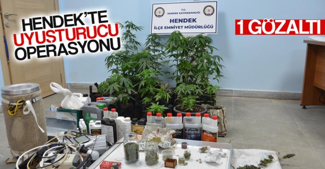 Hendek’te uyuşturucu operasyonu