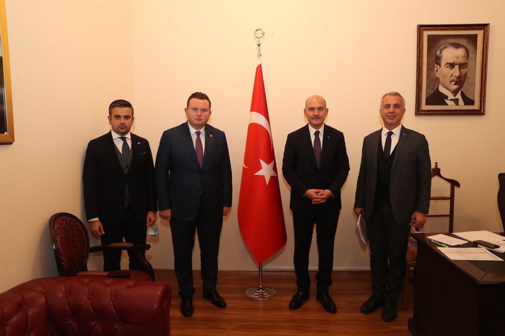 BAŞKAN BABAOĞLU BAKAN SOYLU İLE GÖRÜŞTÜ