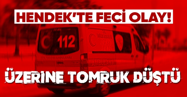 Üzerine tomruk düşen işçi hayatını kaybetti