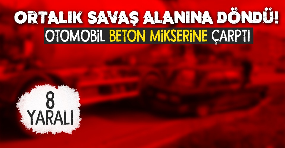 Hendek’te Kaza 8 yaralı