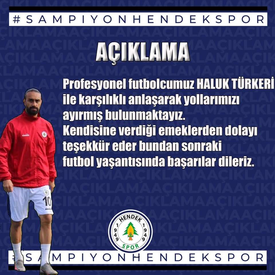 Hendekspor santrafor Türkeri ile yollarını ayırdı