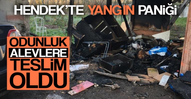 Hendek’te Yangın Paniği