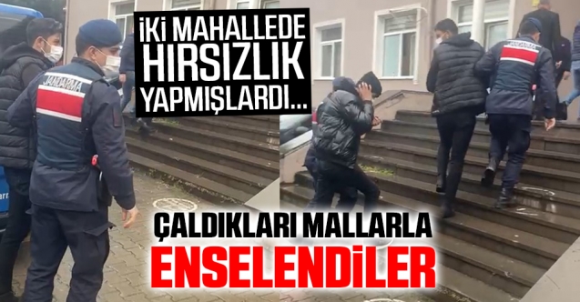 Çaldıkları Malzemelerle Enselendiler