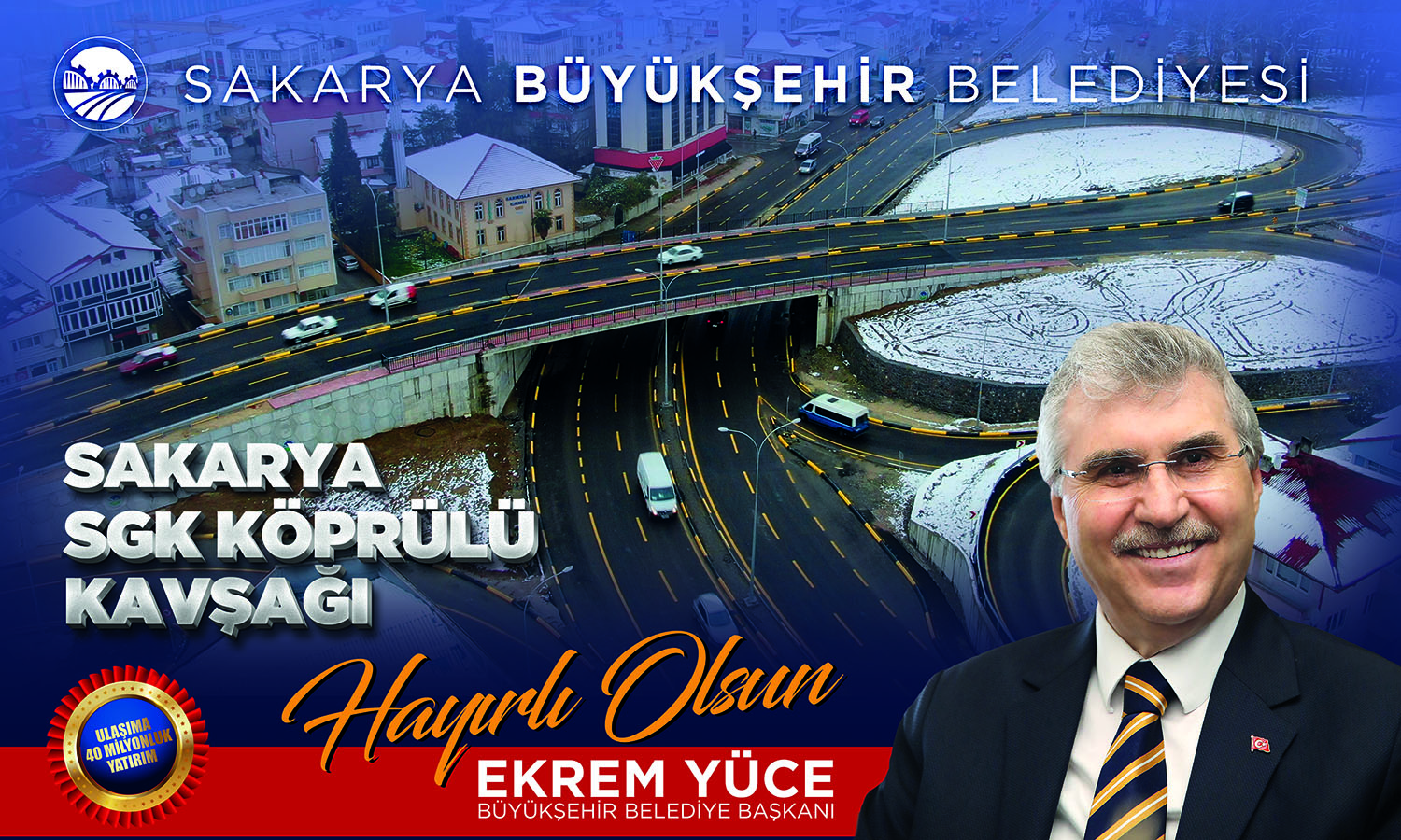 Başkan Yüce; Tüm Sakarya’yı mutluluğumuza ortak olmaya bekliyoruz
