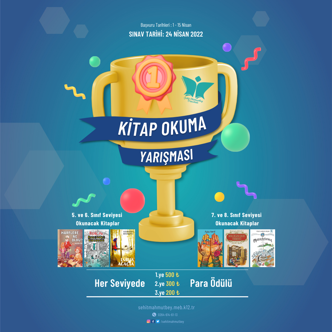 İkinci Ödüllü Kitap Okuma Yarışması Başlıyor