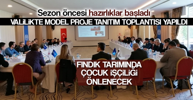 Fındık Sezonu öncesi toplantı yapıldı