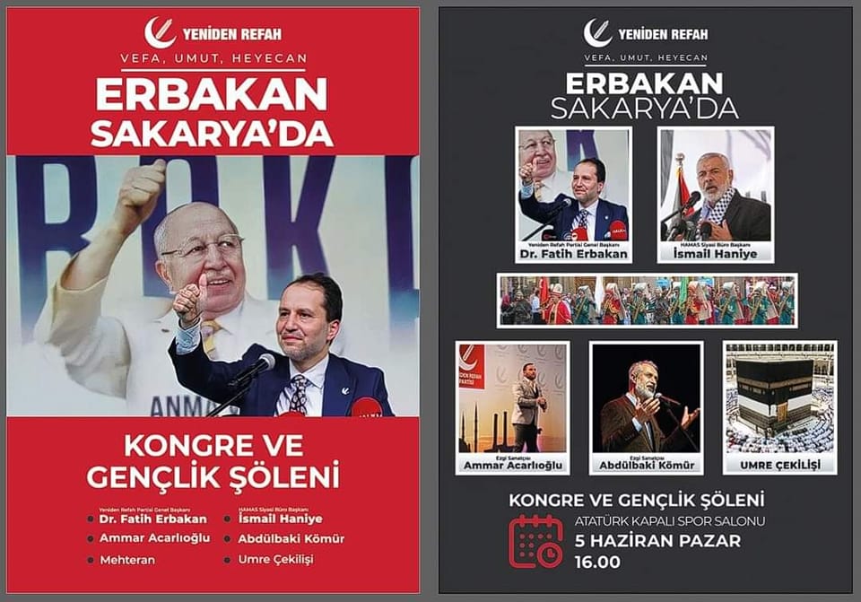 Erbakan Sakarya’ya Geliyor