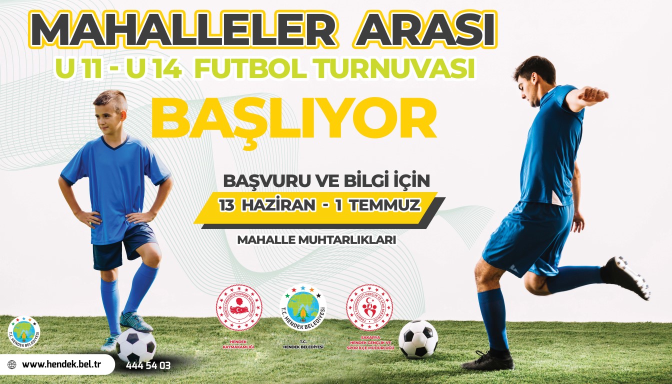 MAHALLELER ARASI FUTBOL TURNUVASI BAŞLIYOR