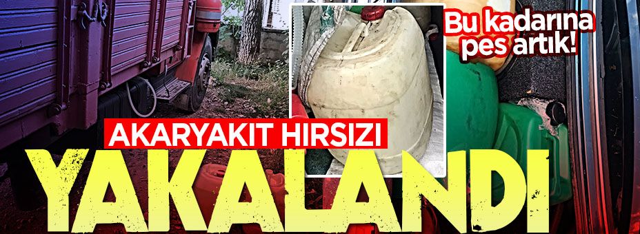 Akaryakıt Hırsızı Jandarmadan Kaçamadı