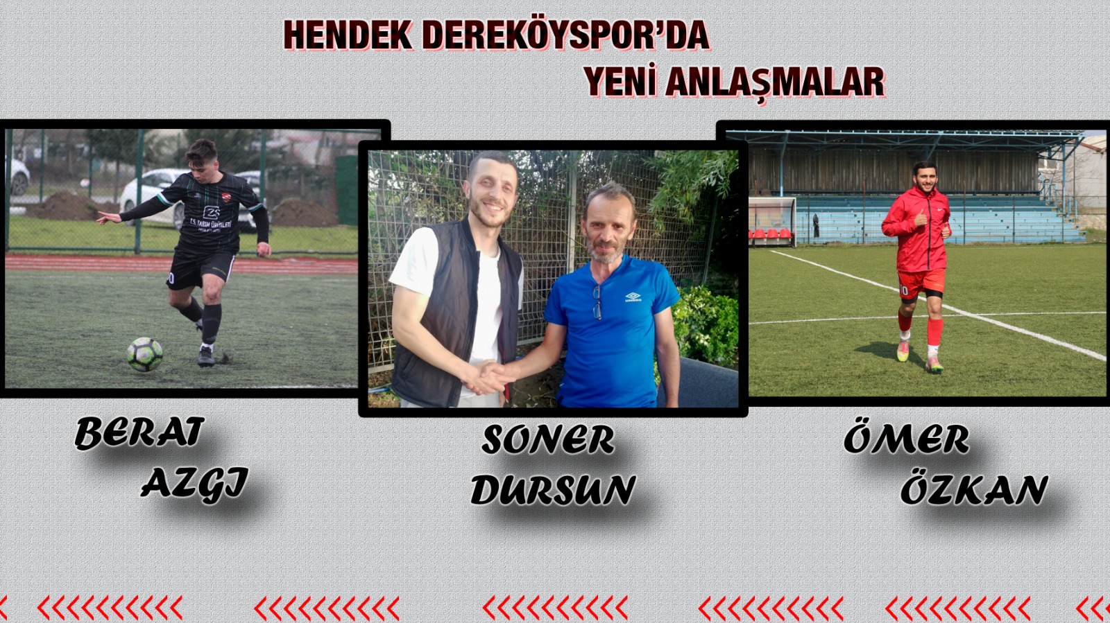 Hendek Dereköyspor'da üç imza