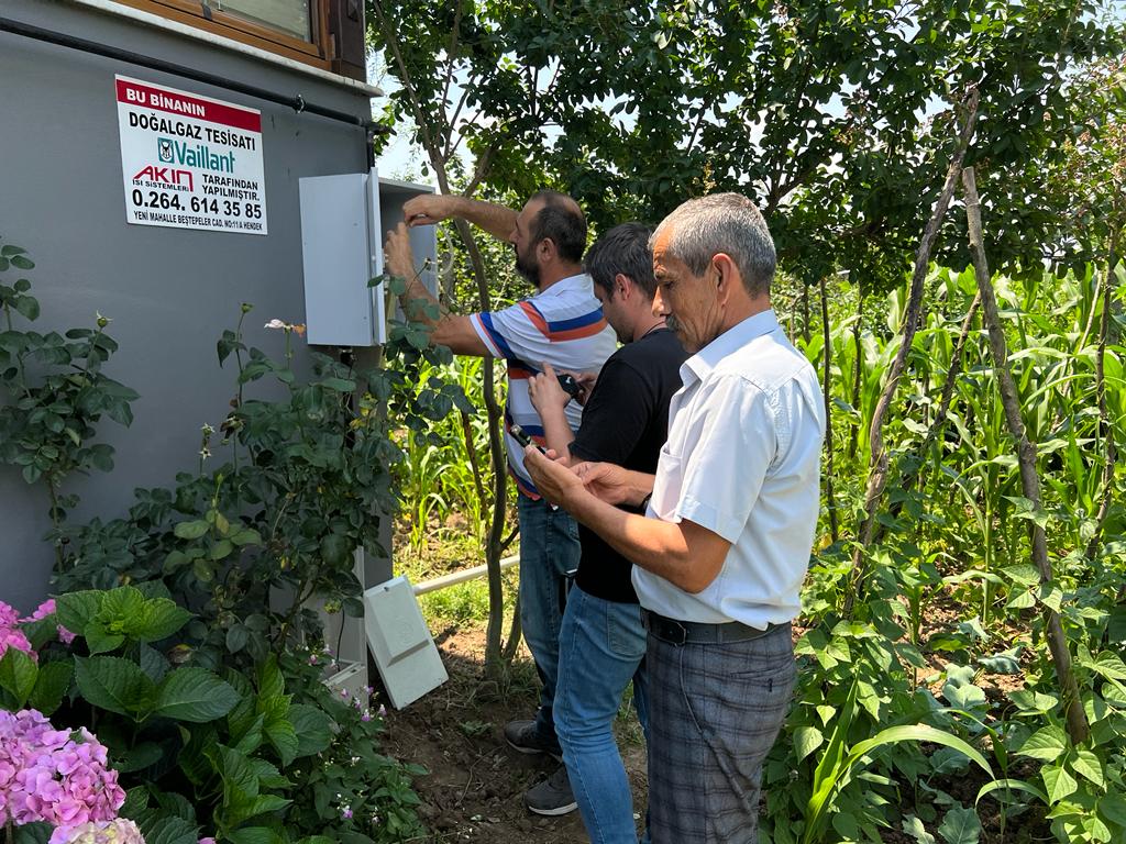 Çamlıca’da Doğalgaz İlk Bağlantısı Yapıldı