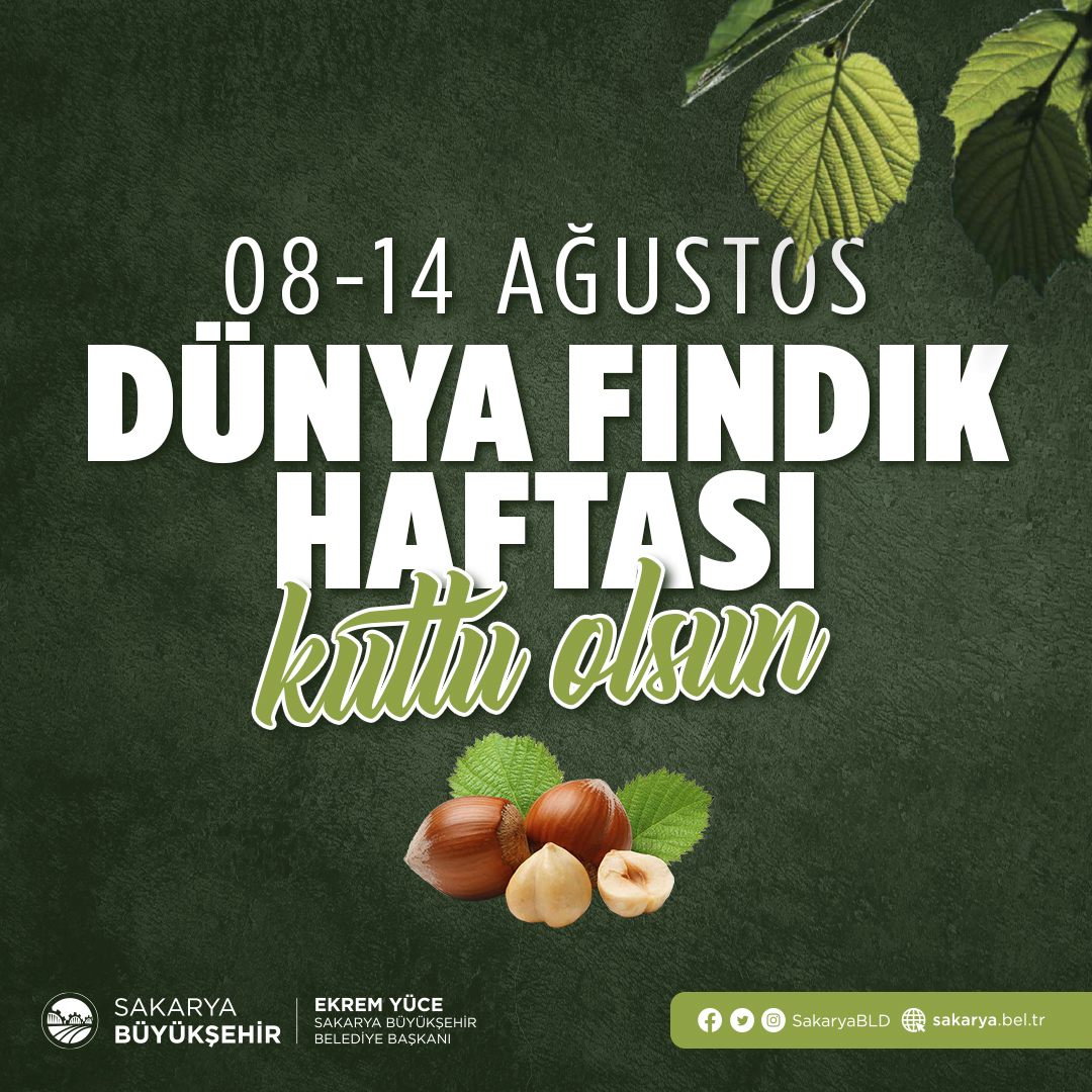 Sakarya’da Dünya Fındık Haftası için büyük organizasyon