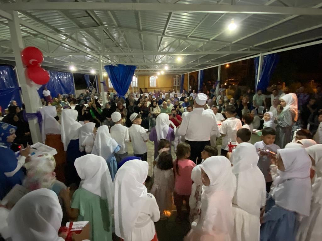 Çiftlik Mahallesinde Minikler Yaz Kursunu tamamlandı