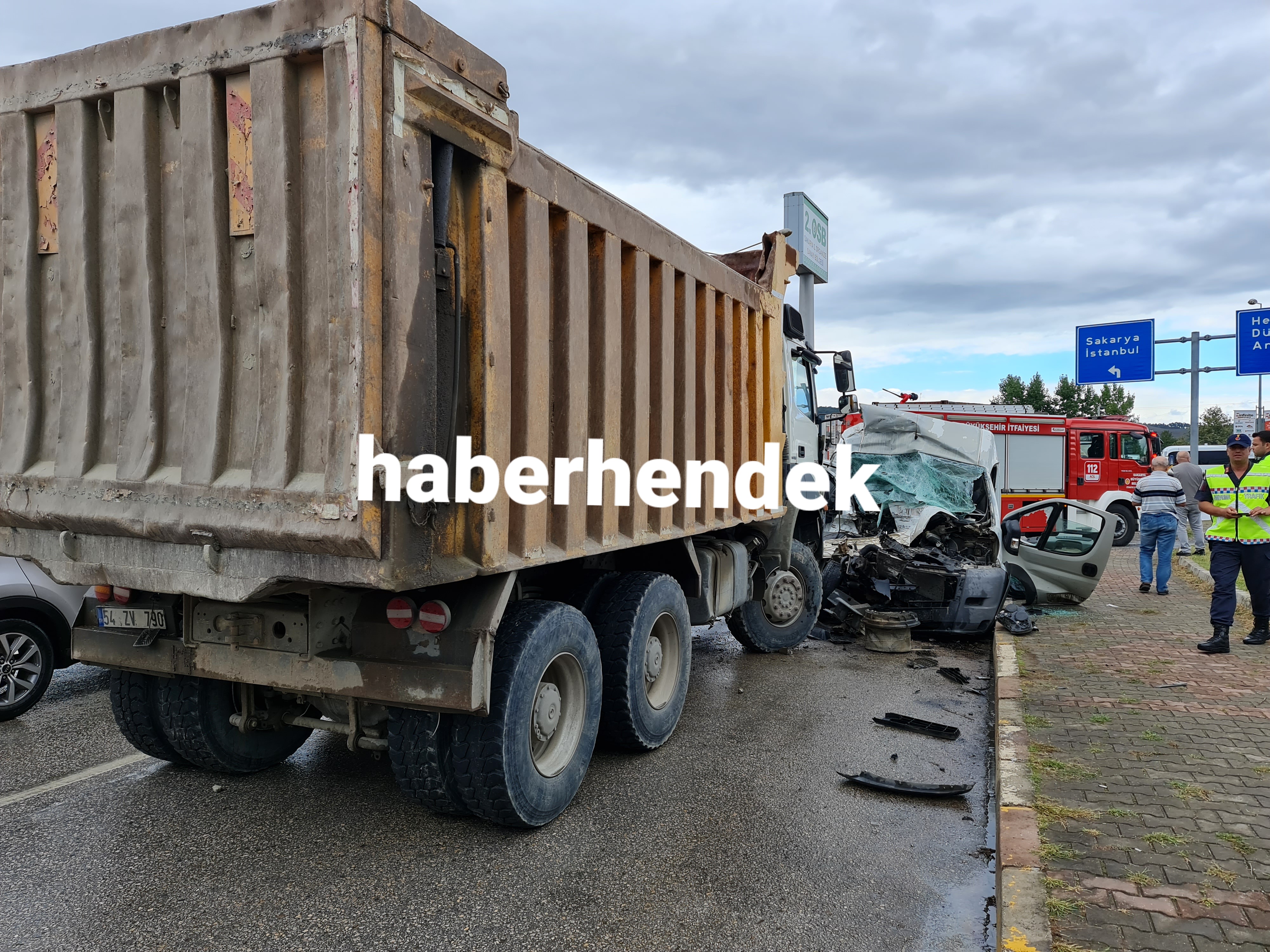 2.OSB Girişinde Feci Kaza