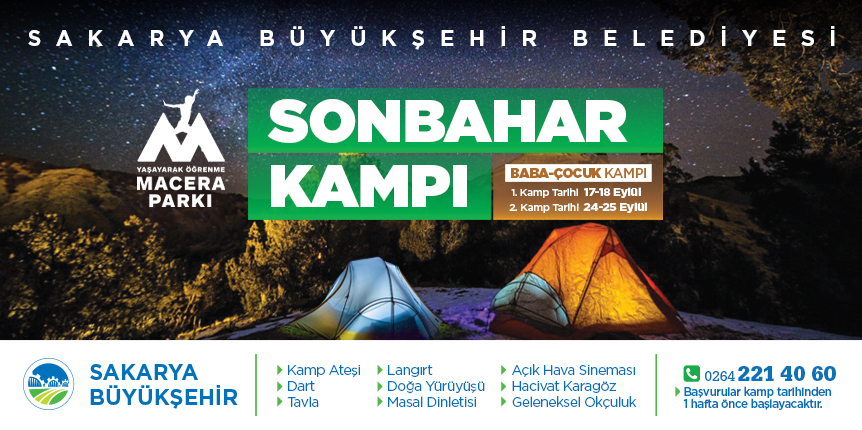 Baba, Çocuk kampı sonbaharın eşsiz büyüsüyle buluşacak