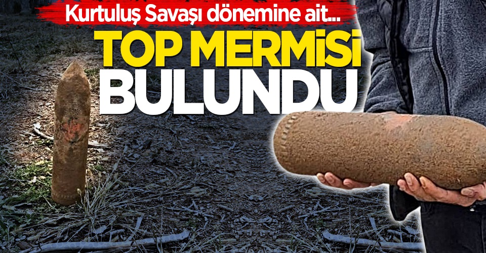 Hendek'te yıllar öncesine ait top mermisi bulundu