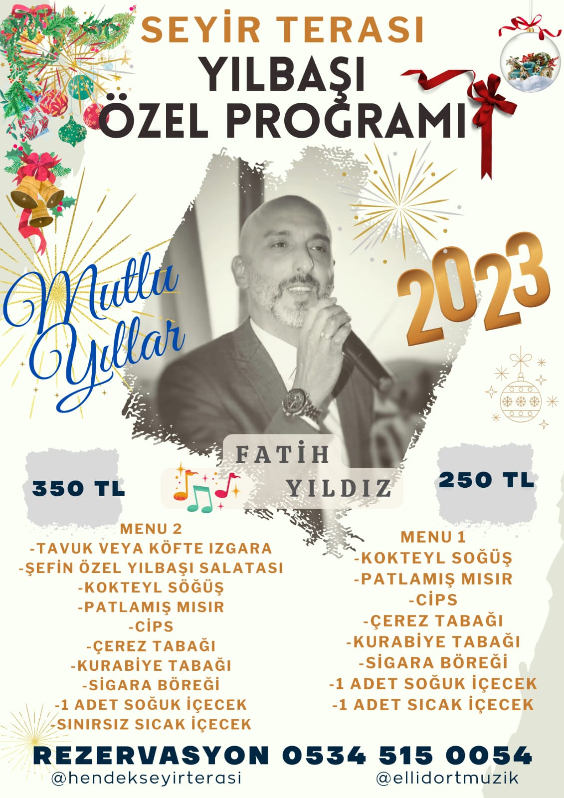 Seyir Terasında Yılbaşı Özel Programı