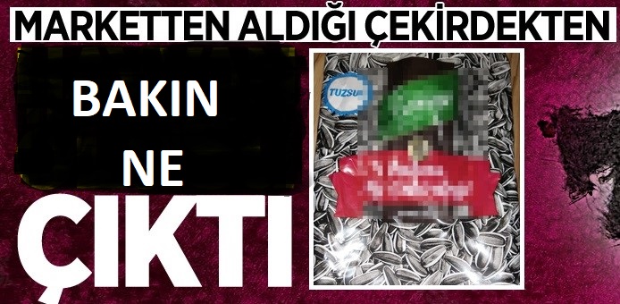 Marketten aldı, içinden bakın ne çıktı