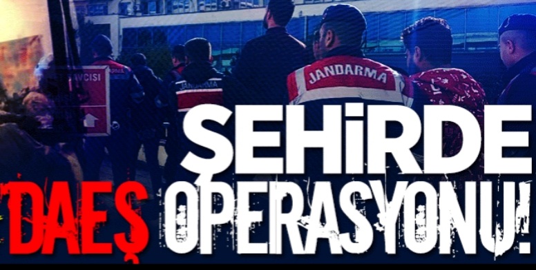 Şehirde DAEŞ operasyonu, 5 kişi yakalandı